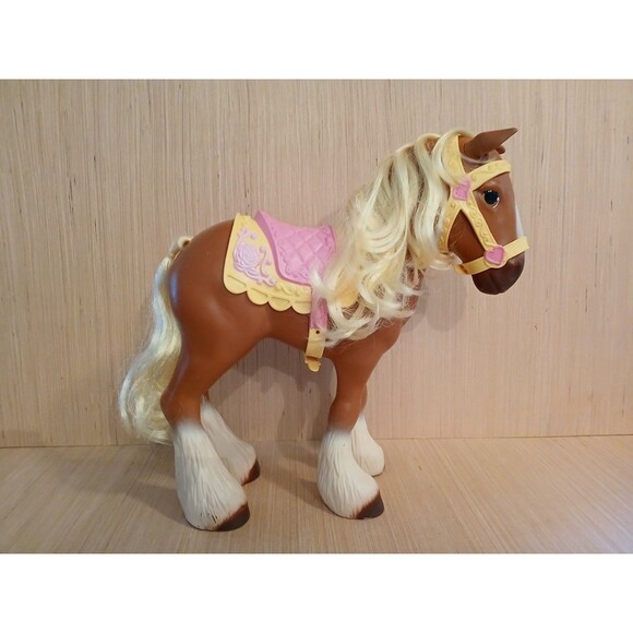 Disney Beauty and the Beast Phillipe Bell's Horse Toy Vintage 1990 Large 13.5" - Picture 3 of 13